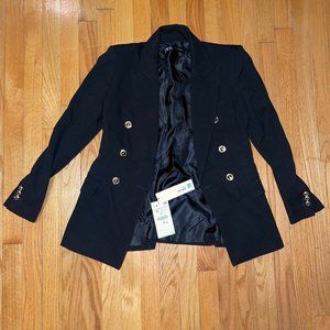 ZARA NWT DOUBLE BREASTED BLAZER BLACK / HIGH WASTED PANTS BLACK / ZARA BLAZER
